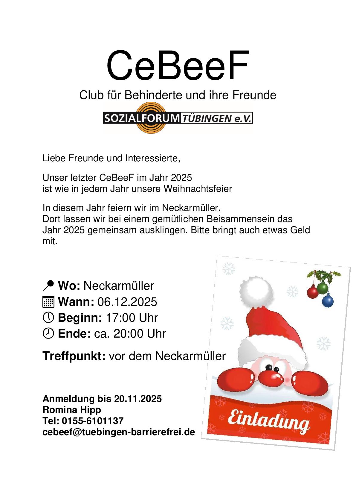 Weihnachtsfeier 06.12.2025